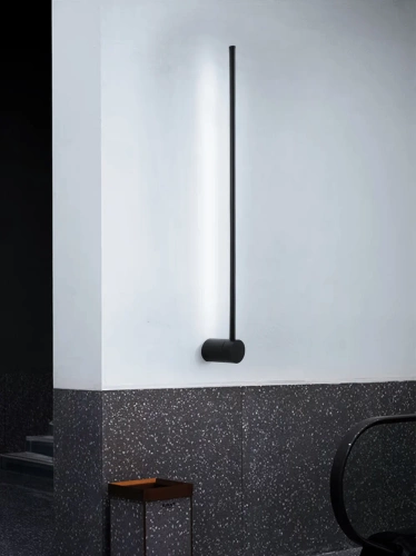 Modern fali lámpa 60 cm 10W | Fekete fali lámpa forgatható opcióval | LED lámpa 4000K színhőmérsékletű | YG-W002