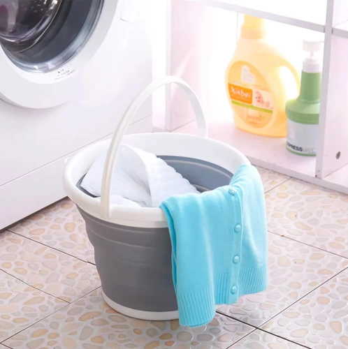 XCP-5L-GRAY | Găleată pliabilă | Silicon | Portabil