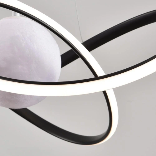 Modello RLT-50CM-60W-B | Lampada a sospensione LED 60W | Lampada lunare 3D elegante