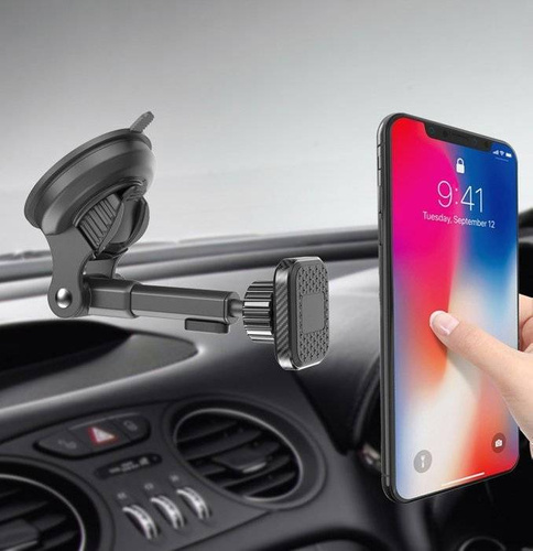 PSI-M042 | Car phone holder | magnetic, for windshield | 2 gills