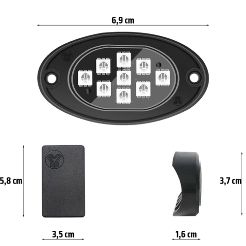 Autólámpák | RGB LED | Alvázvilágítás 4 db