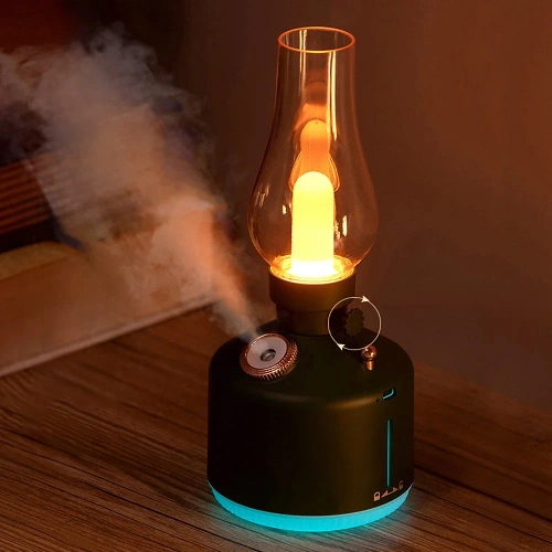 LA-0621-VERDE | Humidificador de aire LED | Humidificador de aire ultrasónico con función de luz nocturna.