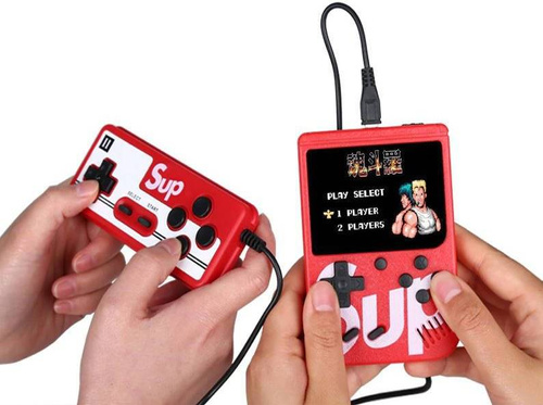 RS400-dubbel | Mini draagbare RETRO-gameconsole met pad | 400 spellen 3.0