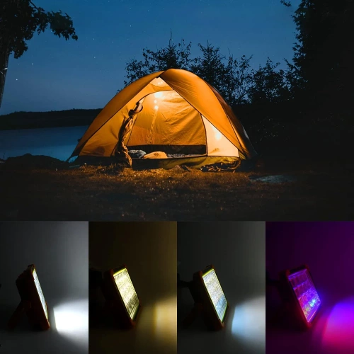 TGD-200W-YELLOW | Solar Work Lamp | Power Bank Function | LED