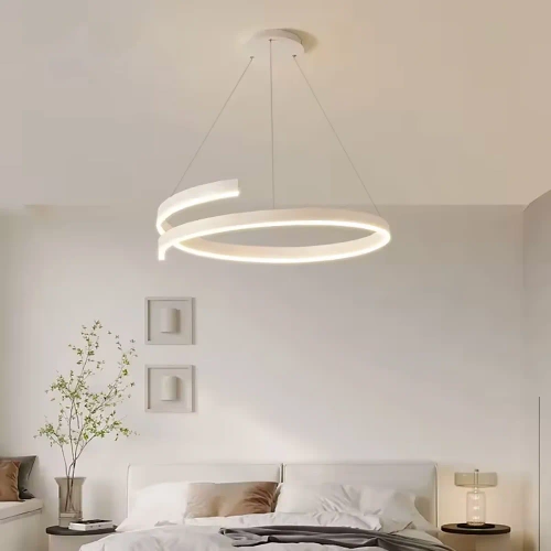 LED-Pendelleuchte | 60 cm | spiralförmig, 80 W | RLO-60CM-80W-W