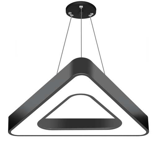 LPL-006 | LED hangende plafondlamp 50W | driehoekig | aluminium | CCD niet-knipperend | Φ80x6