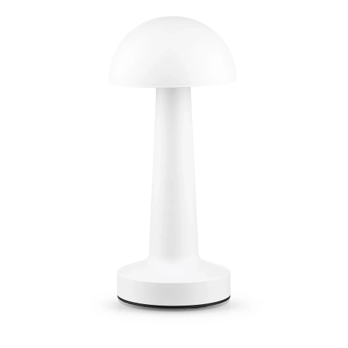 HJA11-HVID | Trådløs bordlampe | Berøringsfølsom natlampe med justerbar lysfarve | USB MUSHROOM lampe