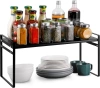 MSK-L30CM-B | Bathroom shelf for cosmetics | Metal kitchen stand | Spice rack | Freestanding shelf