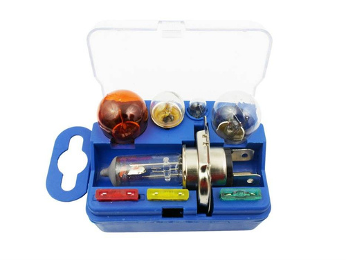 H4 | Práctico kit de reparación para bombillas y fusibles de coche.