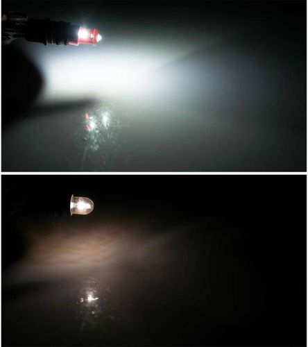 LED bilpære W5W T10 3 SMD CREE CANBUS RØD