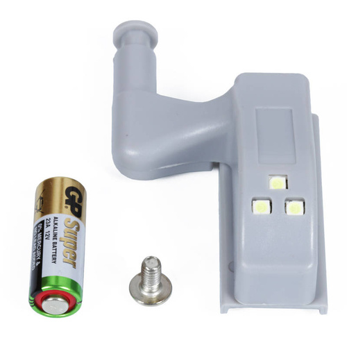 D206 + Battery | Lighting light cabinet, wardrobes, cabinets with GP battery 23A