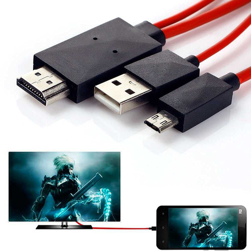 HTM-2M | Micro USB 11pin - HDMI adapter | MHL | FullHD 1080p | 1,8 m