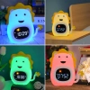 Despertador LED Infantil com Luz Noturna e Ruído Branco - Luz Colorida, Alarme, Simulação do Nascer do Sol | Luz Noturna com Bateria Integrada | JL-822