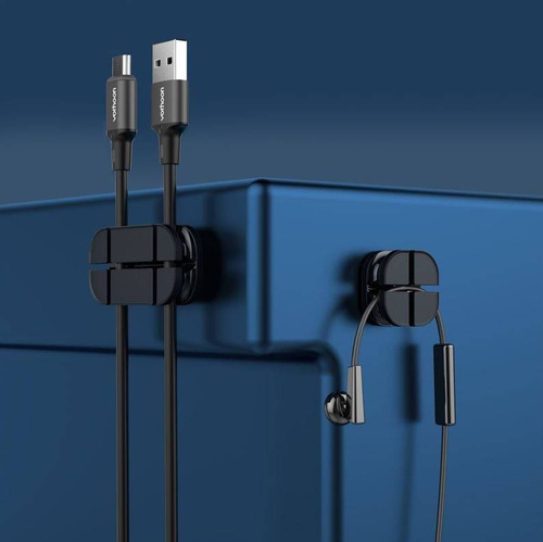 EH31-Negru | Set organizatoare de cablu - 3 buc