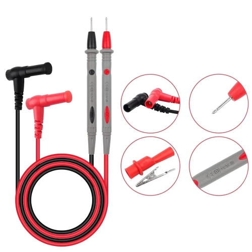 WBX-665-G | Cables para correntímetros | Cables de prueba multifuncionales con pinzas de cocodrilo |