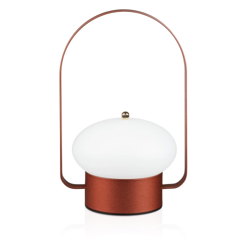 JX22-VERMELHO | Candeeiro de mesa LED elegante | Lâmpada de toque com bateria embutida