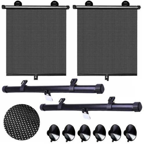 Sonnenschutzrollo für Autoscheibe | 40x45 cm | 2 Stück | SB-01