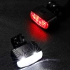Sada USB LED svetiel na bicykel – predné biele + zadné červené | Výkonné svetlá na bicykel| s batériou | BK-L8005