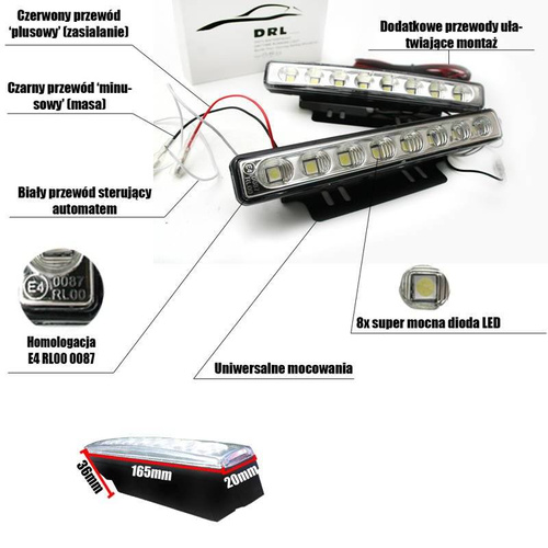 DRL 02 | LED světla pro denní svícení | Diody SMD 3528