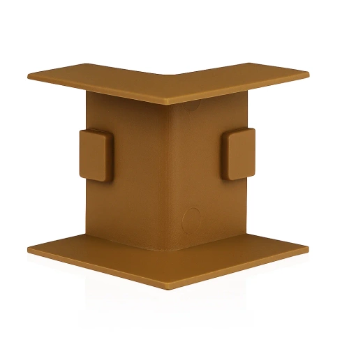 Vnitřní rohový spoj 40×20 mm | hnědá rohová krytka na kabely | CDT-04-Brown