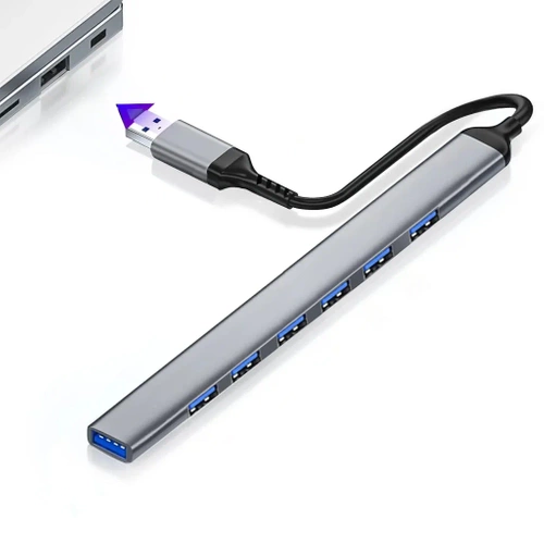 HUB | Splitter USB la 7x USB-A | adaptor, splitter 7-în-1