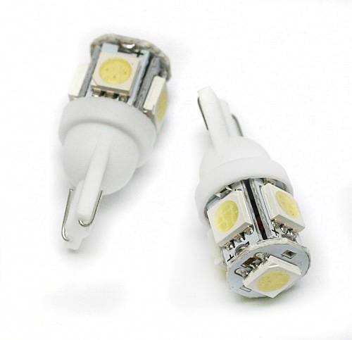 Autó LED izzó W5W T10 5 SMD 5050