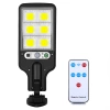 LD-616B-72COB | Lampă solară de grădină cu senzor de amurg și mișcare | IP65, 72 LED-uri COB, telecomandă IR