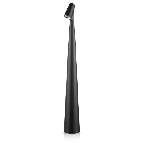 HMS-455-SORT | Bordlampe 43cm | Trådløs natlampe med indbygget batteri | Lampe med touch kontrol