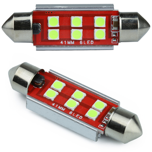 LED autolamp C5W 6 SMD 3535 CAN BUS groen