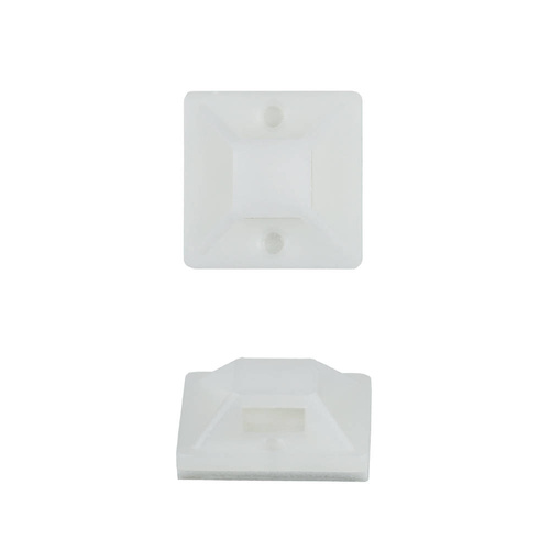 KZ-D06-20MM | Juego de 10 organizadores de cables y alambres | Cables y base con cinta de espuma 3M | Blanco