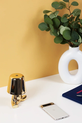 HJA23-B-GOUD | Moderne tafellamp met touchbediening | Nachtlamp met ingebouwde batterij