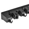 Soporte para fregonas, rastrillos y cepillos con ganchos | 5 plazas + ganchos | SL-005H