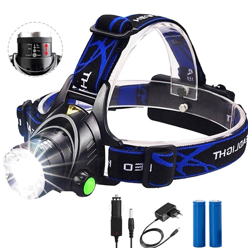 T6 | LED XML-T6 CREE headlamp | zoom function | 2x 18650 3.7V, 1500lm