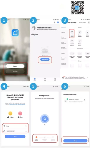 SM-P16 | Wi-Fi inteligentná zásuvka | Spolupracuje s Google Assistant a Amazon Alexa | Podporuje Smart Life alebo Tuya Smart | typ Schuko | Wattmeter, časovač