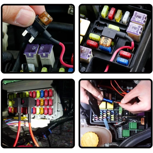 Bypass pour séparer le circuit | fusible supplémentaire 25A | 13 cm