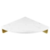 TBD-211-BIANCO-MRBL | Mensola angolare da bagno | Ripiano in marmo per cosmetici