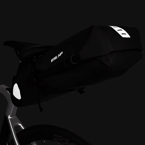 Geantă de bicicletă impermeabilă 10L | Geantă de bicicletă cu reflectoare | Geantă de bicicletă pentru sub șa | BCB-004