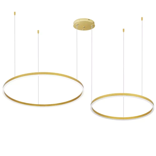 RLK-C02-38W-G | Todelt moderne pendel | LED | Guld