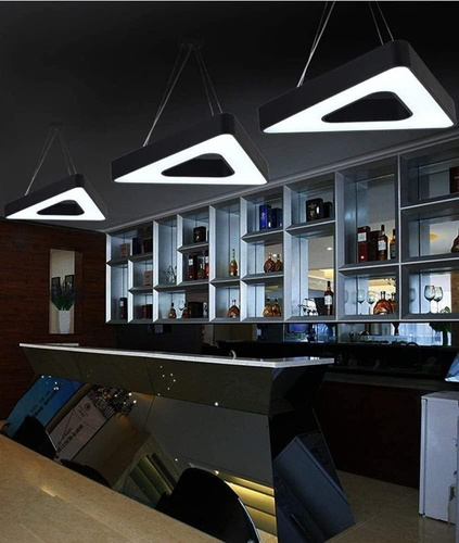 LED-Pendelleuchte | 50 W | dreieckig | Aluminium | CCD flimmerfrei | Ø 80x6 cm | LPL-006