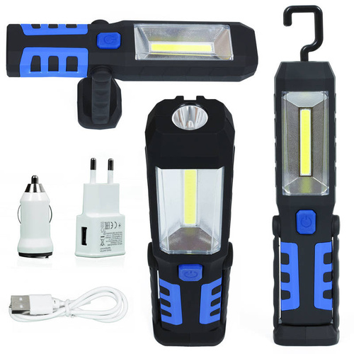 W29 | Rechargeable 5W LED work lamp with hook and magnetic base | 2600 mAh | 3 light modes