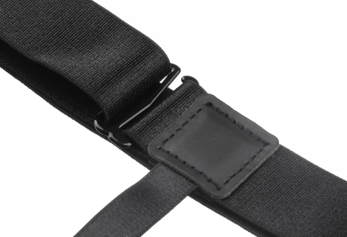 MR-1004-ZWART | Trekkoord voor overhemd | Bretels om het shirt in een broek of rok vast te houden |