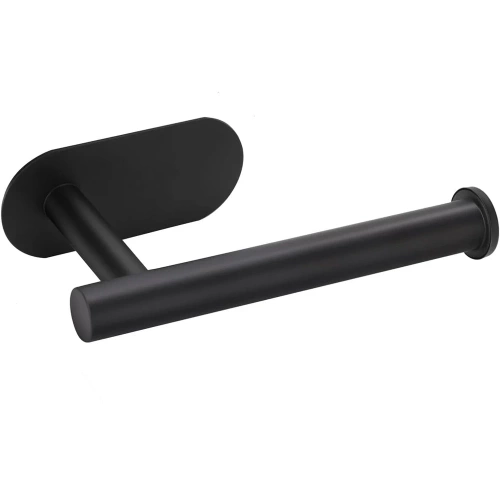 JZU-304-BLACK | Black paper holder | Self-adhesive toilet paper hanger