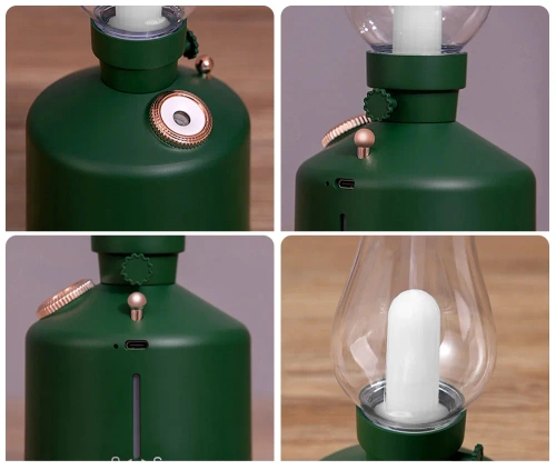 LA-0621-BLACK | LED air humidifier | Ultrasonic air humidifier with night light function