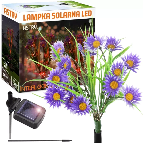 FLD-13-P | Solblomst | Astra LED solar havelampe | 60 cm, 600 mAh