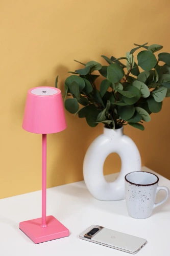HJA28-PINK-1 | Stolní lampa s vestavěnou baterií | Dotyková noční lampa