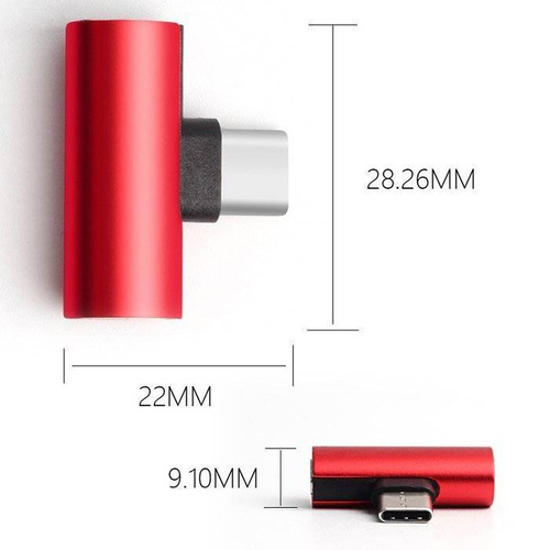 UA-006 | Type-C - Type-C + Jackadapter | Audio-adapter voor uw telefoon