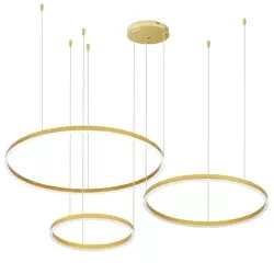 RLK-C03-69W-G | Lampada a sospensione moderna in più pezzi | LED | Oro