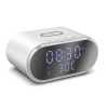 Réveil intelligent avec chargeur sans fil Qi 15 W | réveil avec triple alarme | horloge avec affichage de la température | SZ06-15W-W