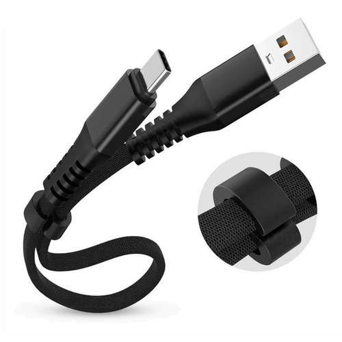 USB-Kabel | USB auf USB-C, Quick Charge 3.0, 30 cm, Datenübertragung, Android Auto | UC-020-TPC