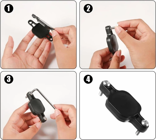 BAT-463-BLACK | Airtag bike holder | Locator holder.